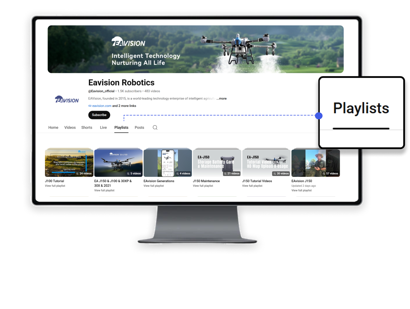 EAVISION Robotics YouTube playlists guide