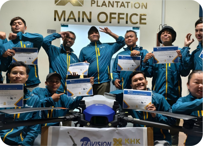 International EAVISION Academy trainees with their certificates